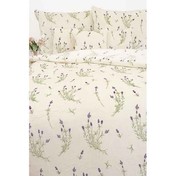 MKLuzkoviny.cz Francouzské povlečení mikroplyš Exclusive - Levandule 02- 220 × 200 cm - 70 x 90 cm