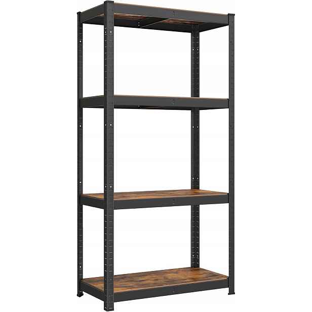 Songmics Skladový regál ocelový 4 úrovně 130 kg vintage 160x80x40