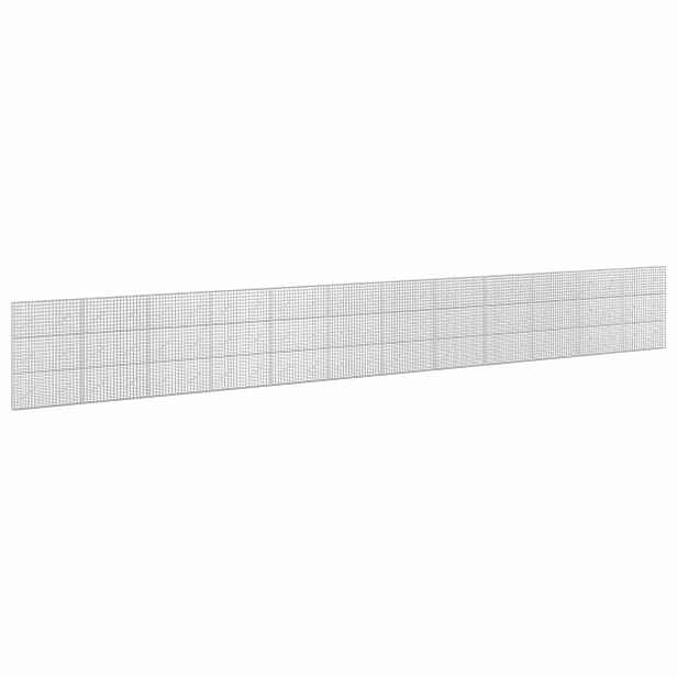 vidaXL Gabion s drátem 3,5 mm a síťkou 5x5 cm 1200x10x150 cm