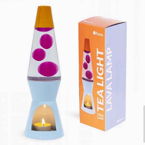 Lávová lampa magma Lawa lampička 10694 Růžová Pink blu Tea Light Power ekologická