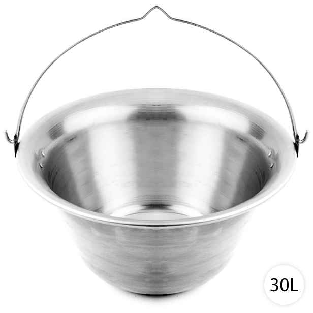 PROFI Zesílený nerezový kotlík na guláš 30L, Perfect Home 7037
