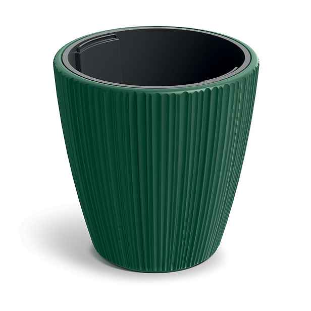 Prosperplast Plastový květináč OROS tmavě zelený matný, varianta 29,9 cm