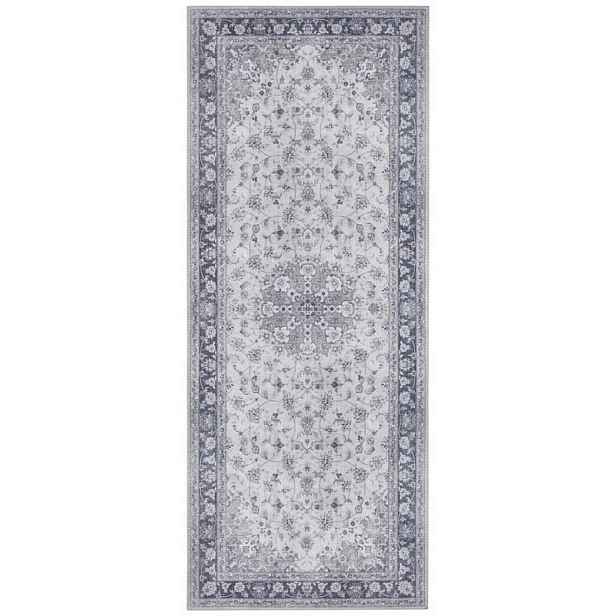 Koberec Běhoun 80x200 pro chodbu-předsíň, modrý, orientální, plochý, tkaný