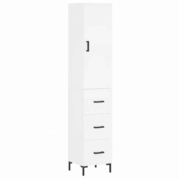 vidaXL Skříň highboard bílá 34,5 x 34 x 180 cm kompozitní dřevo