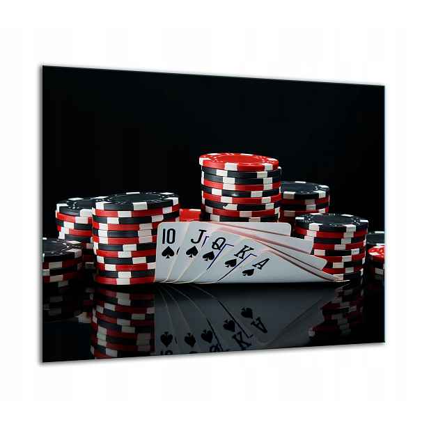 7v1 Skleněná Ochranná Deska Na Sporák 60x52 Poker