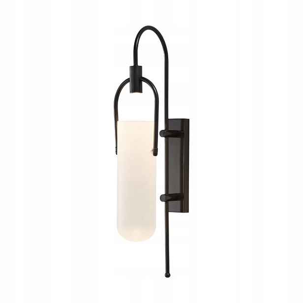 Balde Led nástěnné svítidlo 65 cm Černé Kov Sklo