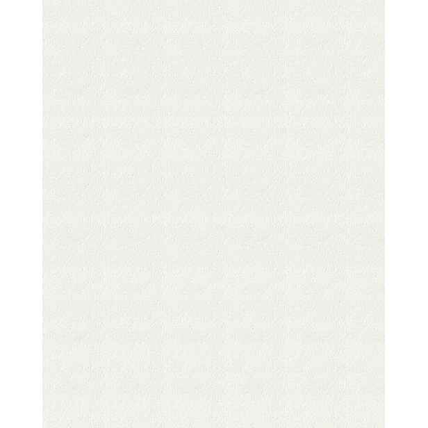 Bílá vinylová tapeta s reliéfní texturou na flizelině