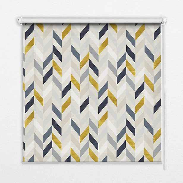 TULUP VNITŘNÍ roleta - okenní roleta - roleta - 70x140 cm - Barevné rybí kost