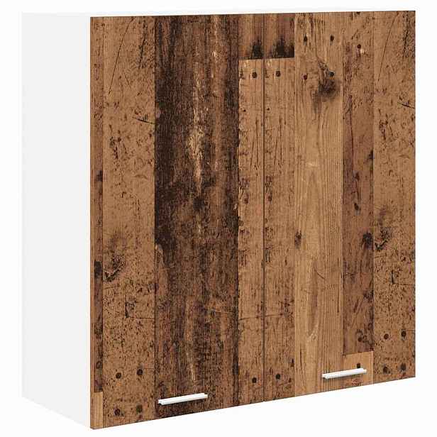 vidaXL Závěsná skříňka Staré dřevo 80 x 31 x 80 cm Kompozitní dřevo