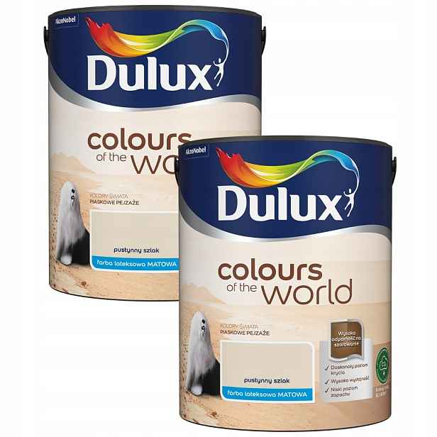 Set Dulux Barvy Světa 2x5L Barva Latexová Emulze Pouštní Stezka 10L
