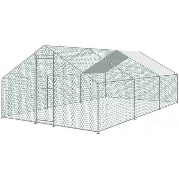 Venkovní výběh Strend Pro pro drůbež, voliéra, klec, se střechou, 3 x 6 x 2 m