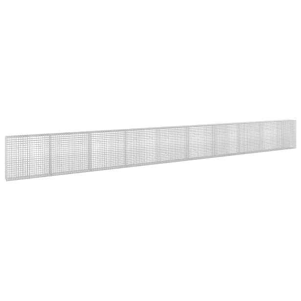 vidaXL Gabion s drátem 3,5 mm a síťkou 5x5 cm 950x30x100 cm