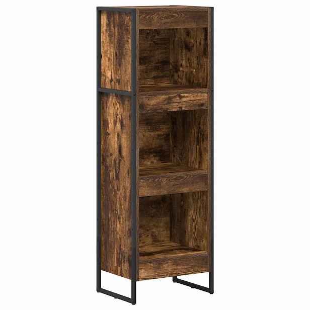vidaXL Knihovna 40 x 30 x 121 cm Kompozitní dřevo Kouřový dub