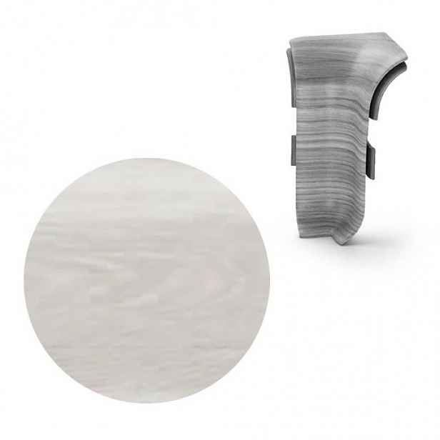 Vnitřní roh k soklu Naturel Geelong , PVC délka 0,5 cm, výška hrany 56 mm, NATNGTWH3