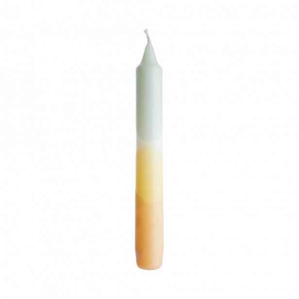 Butlers DIP-DYE Svíčka - mátová/sv.žlutá