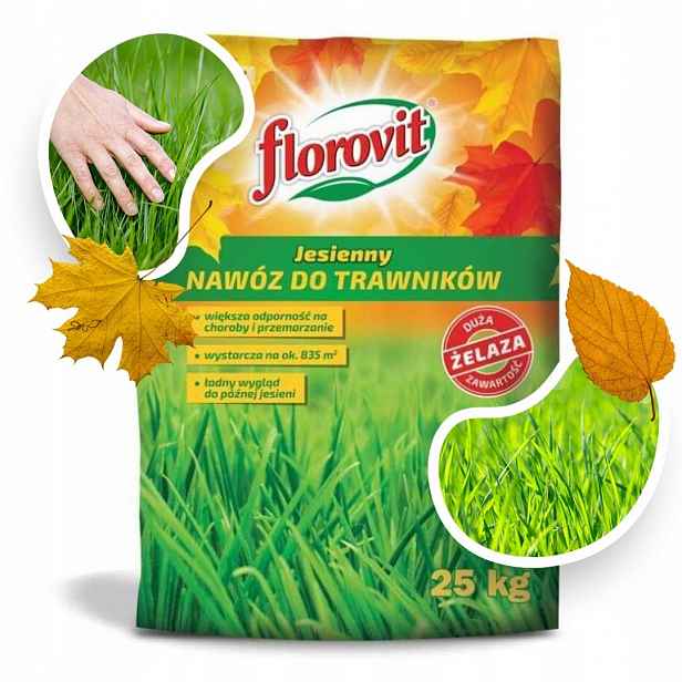 Florovit Podzimní Hnojivo Pro Trávníky zvyšuje Odolnost Vůči Chorobám 25 kg