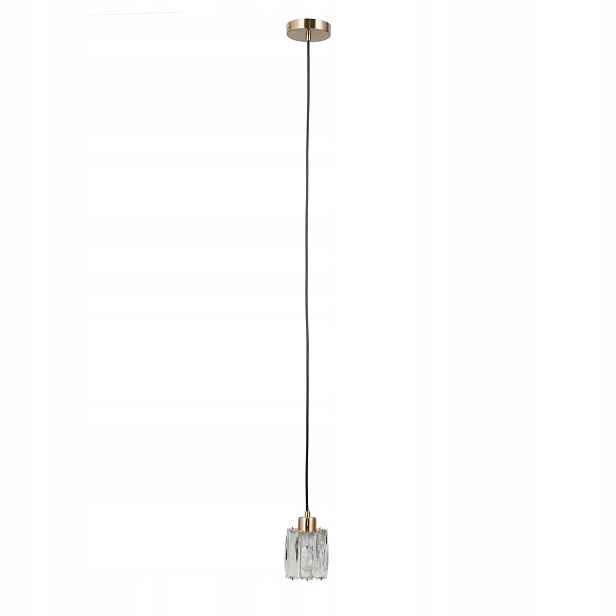 Italux Torno Závěsná lampa Zlatá Křišťál E14 40W stmívatelná