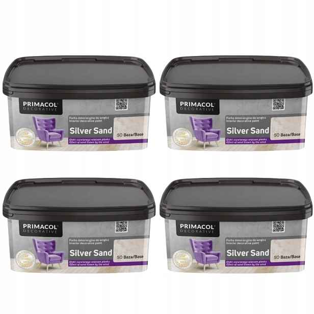 Set 4X Primacol Barva Silver Sand Základ 1L Barva