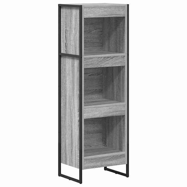 vidaXL Knihovna 40 x 30 x 121 cm Kompozitní dřevo Šedá Sonoma