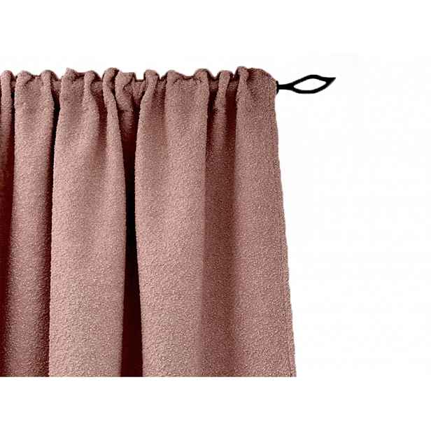 Závěs do dětského pokoje BOUCLÉ Zvolte barvu: Starorůžová, Zvolte rozměr: 140 x 280 cm (šířka x výška)