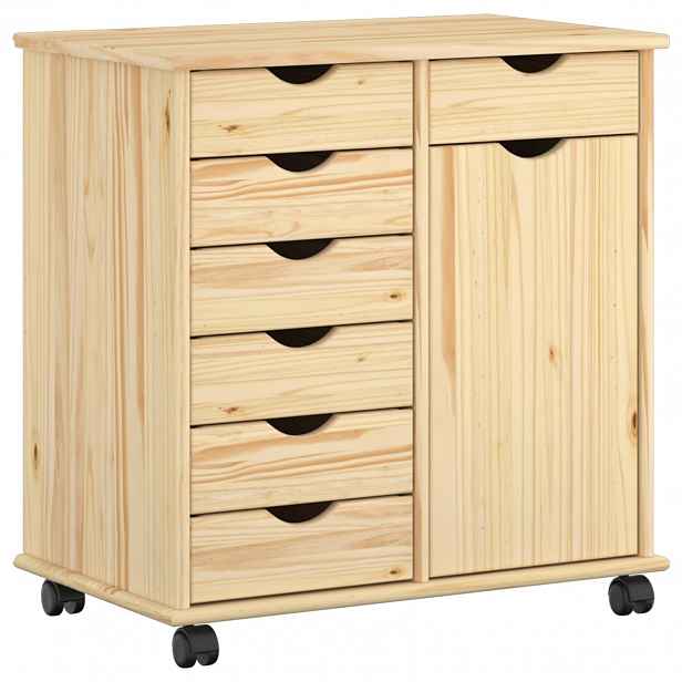 vidaXL Kolejová skříň 63,5 x 39 x 65,5 cm Masivní borovicové dřevo