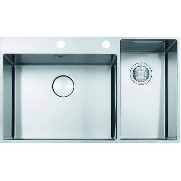 Franke Box Center - Dřez BWX 220/620-54-27/2, 86x51 cm, nerez 127.0538.259