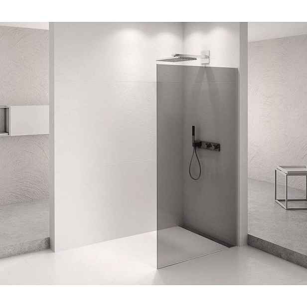Polysan Architex - Sprchová stěna Walk-In, 126x210 cm, chrom/kouřové sklo AXC130SC