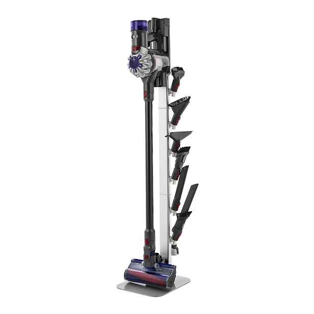 TEMU VEVOR Stojan na vysavač Dyson pro více modelů – Stabilní úložný držák, stříbrná