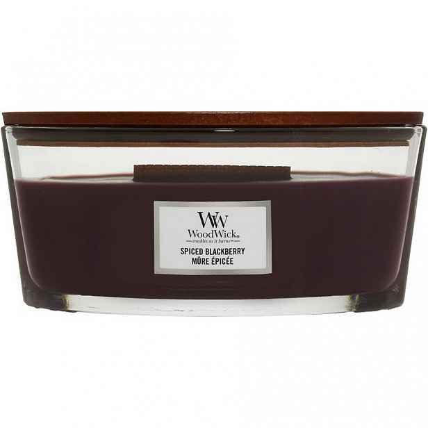 Woodwick Vonná svíčka loď Spiced Blackberry, 453 g