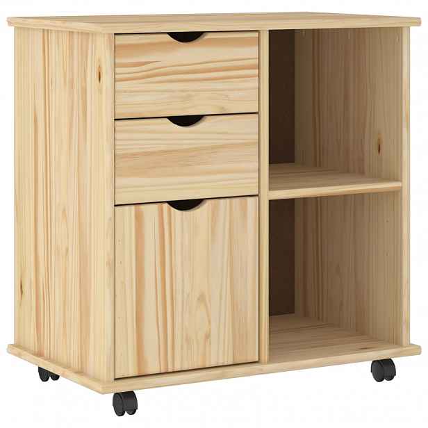vidaXL Kolejová skříň 63,5 x 39 x 65,5 cm Masivní borovicové dřevo