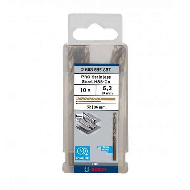Bosch - Sada vrtáků do kovu, 5,2x86 mm, 10 ks 2608585887