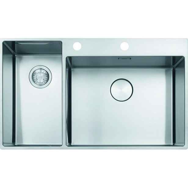 Franke Box Center - Dřez BWX 220/620-54-27/7, 86x51 cm, nerez 127.0538.260
