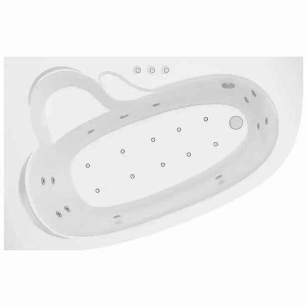Hydromasážní vana Madura 170/110 L 12DW+10DP ovládání pneumatické