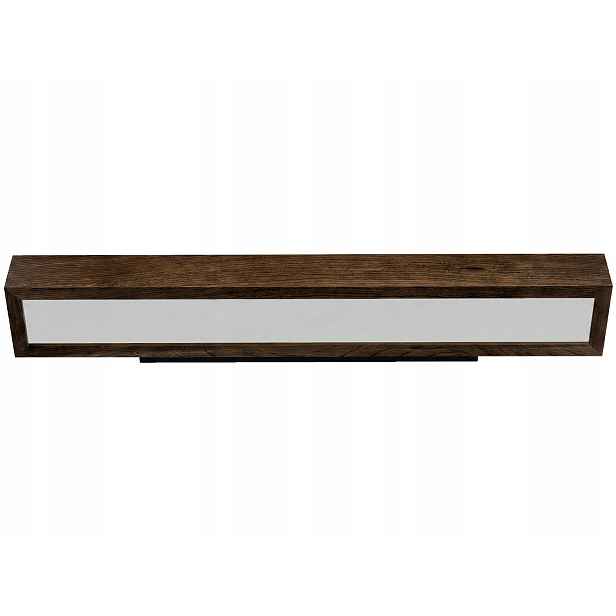 Koupelnové nástěnné svítidlo Leja 60 cm Tmavý Dub Led do obývacího pokoje nad zrcadlo