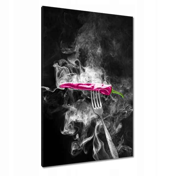 Obrazy 80x120 Růžová paprika Vidlička