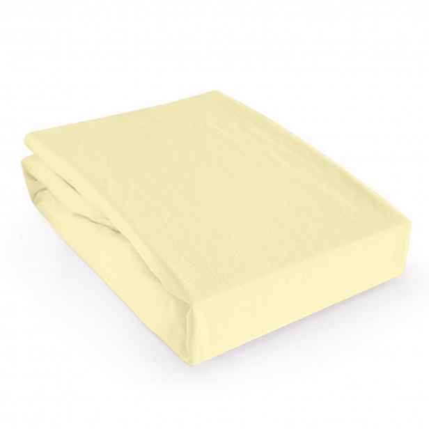 Prostěradlo s gumou jersey 90x200 Darymex krémové