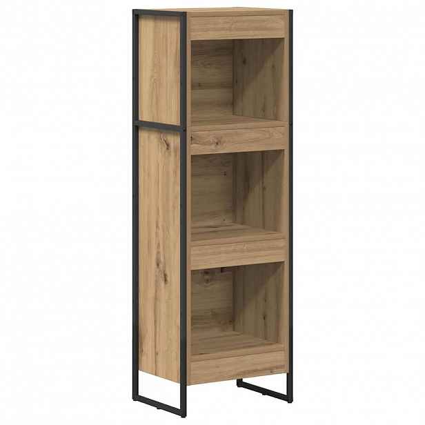 vidaXL Knihovna 40 x 30 x 121 cm Kompozitní dřevo Umělecký dub