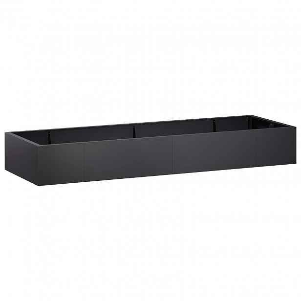 vidaXL Opěrná zeď 8 ks 300 x 100 x 50 cm Ocel Černá