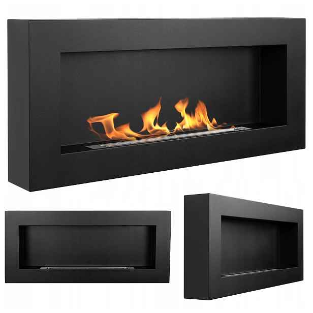 Biokrb Závěsný 900X400 Box Černý Strukturovaný Mat