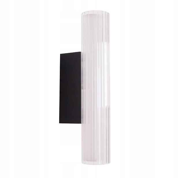 Nástěnné Led svítidlo černé podlouhlé 31 cm, koupelnové ozdobné 3000K Maxlight