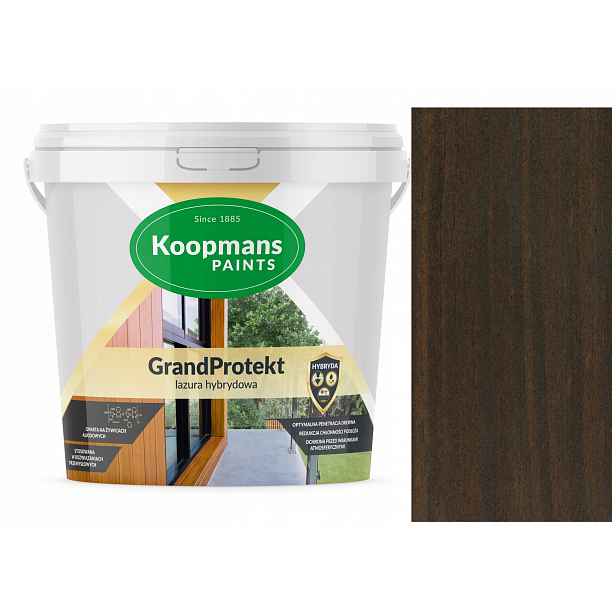 Koopmans GrandProtekt Lazura Hybridní Dřevo 3L Exotický Palisandr 911