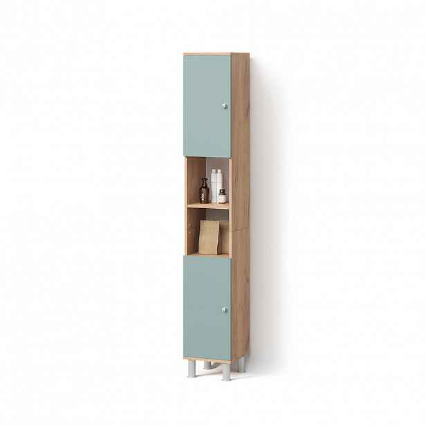 Livinity® KOUPELNOVÁ SKŘÍŇKA Fucino Zelená 30 x 190 cm