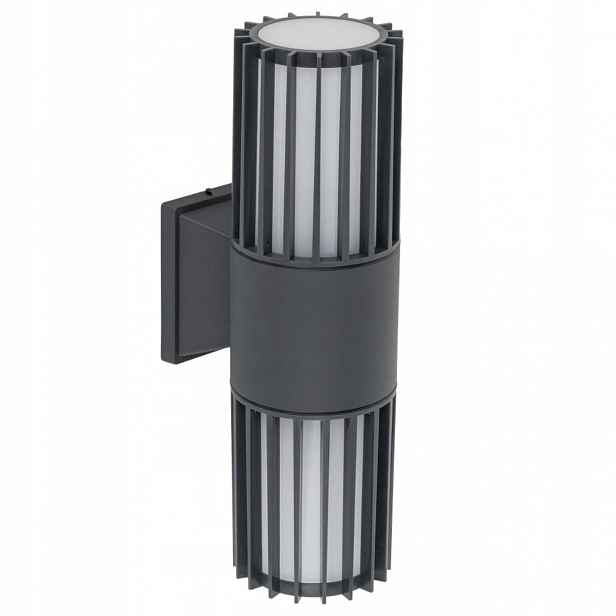 Nástěnná lampa Ribo šedá 2xE27 IP54 Zahradní Venkovní Nástěnná Lampa Moderní