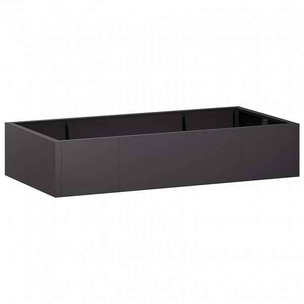 vidaXL Opěrná zeď 6 ks 200 x 100 x 40 cm Ocel Černá