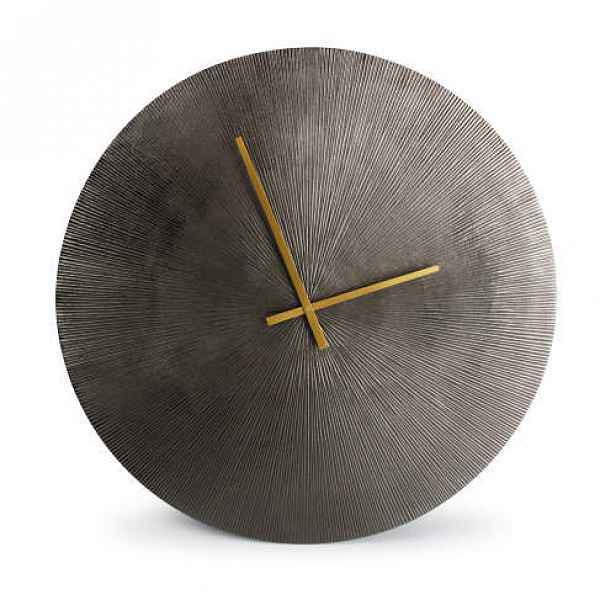 Hodiny kulaté ZONE kov S&P černé patina 58cm