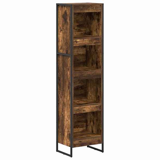 vidaXL Knihovna 40 x 30 x 155 cm Kompozitní dřevo Kouřový dub