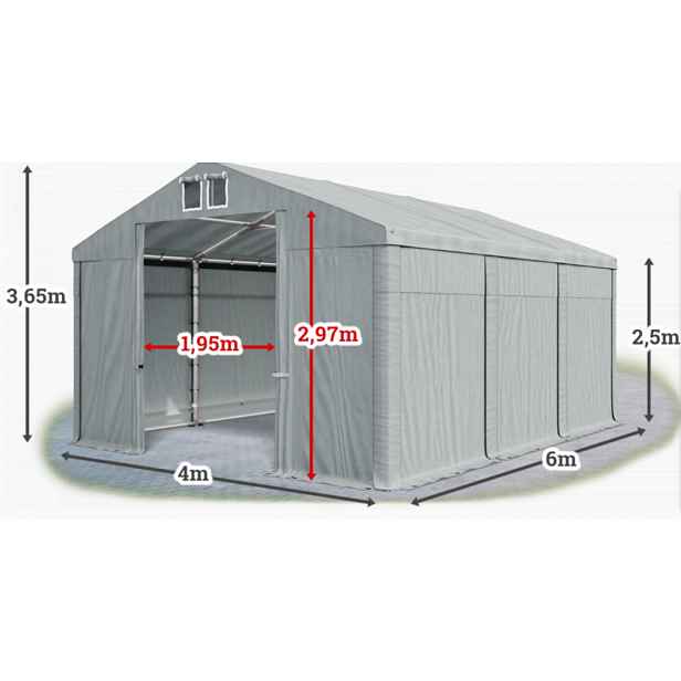 Skladový stan 4x6m PROFI
