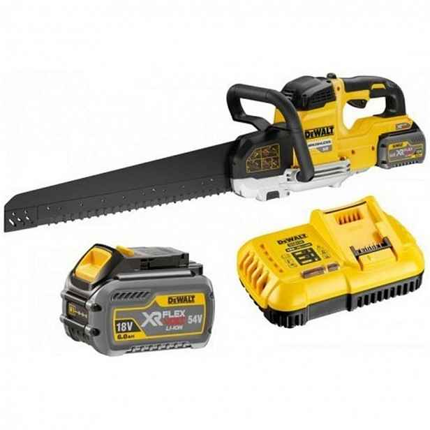DeWALT - 54V AKU stavební pila 430 mm, 2x aku 6,0 Ah XR FLEXVOLT, nabíječka DCS398T2