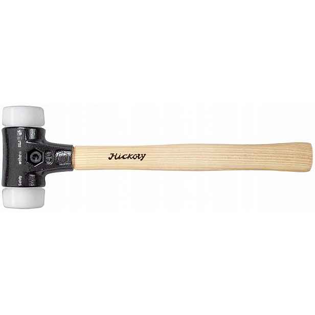Gumové kladivo Brukarské 40 mm 602 g Wiha Safety 26645 Nylon Bílé