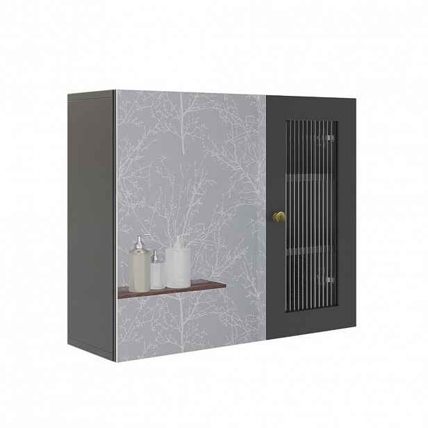 Vicco KOUPELNOVÁ ZRCADLOVÁ SKŘÍŇKA Malte Šedá 60 x 50 cm se zrcadlem